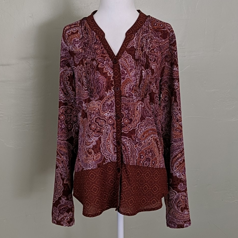 PrAna button down blouse
